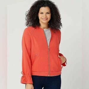 H by Halston jacket/ bomber size 10 (NWOT)  candy apple red